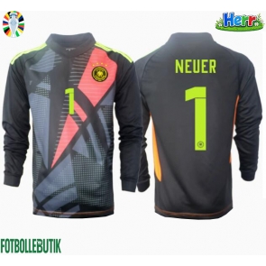 Tyskland Manuel Neuer #1 Målvakt Hemmatröja EM 2024 Långärmad